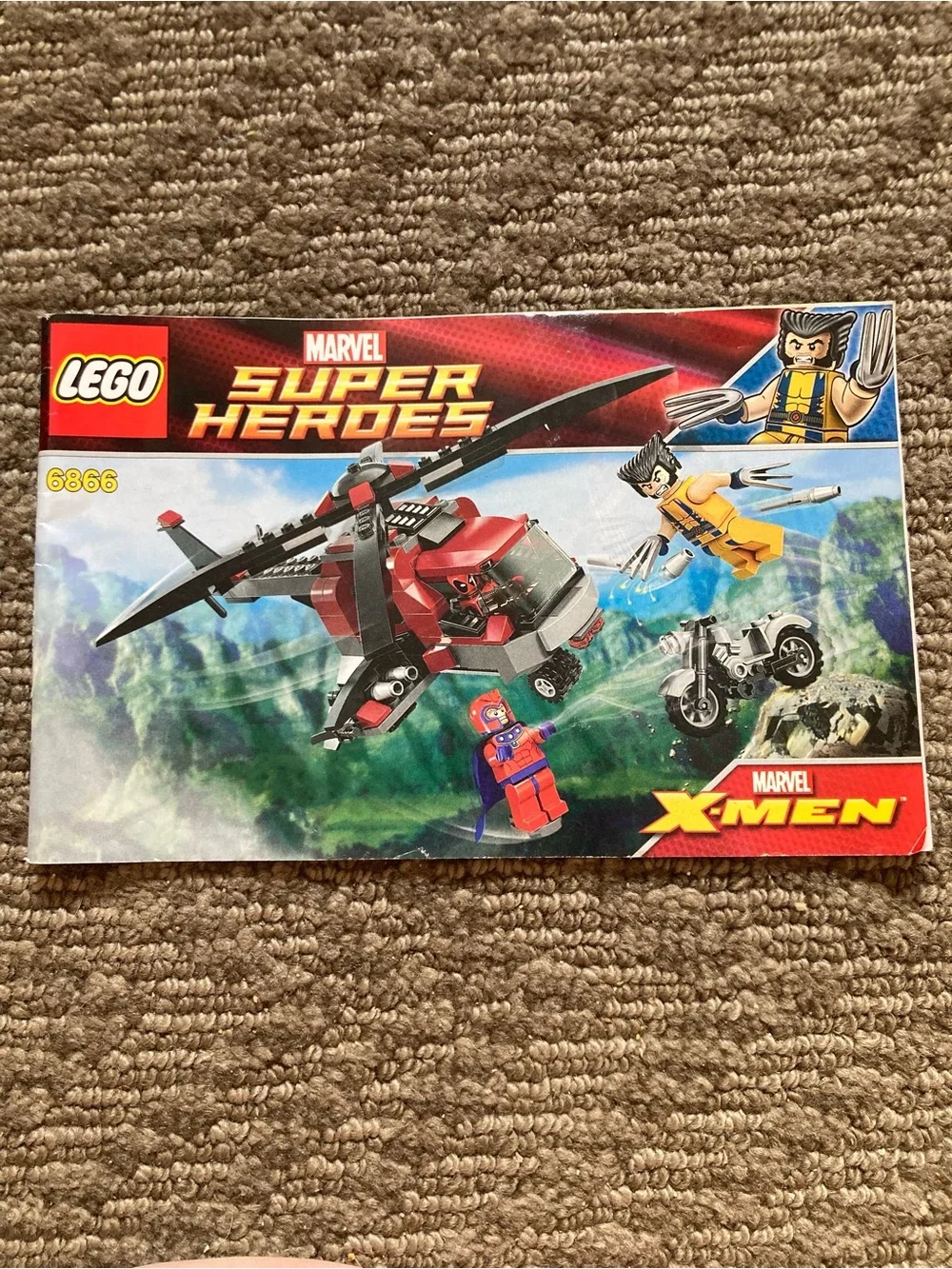 Lego Instruction Manual book booklet Marvel Super Heroes X-Men #6866